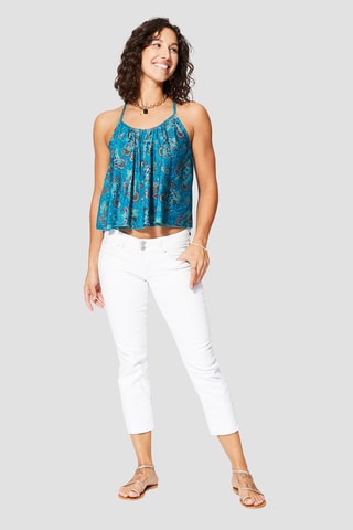 Top - Goudkleurig en blauw