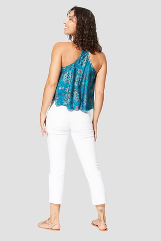 Top - Goudkleurig en blauw