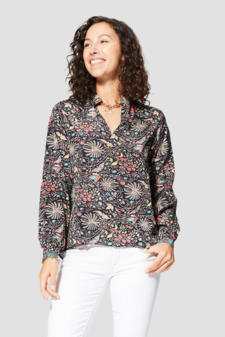 Top - Wit, zwart en rood