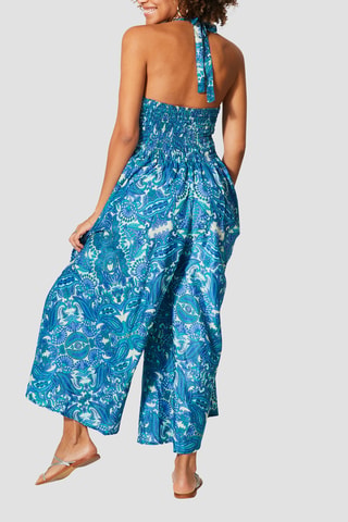 Jumpsuit - Wit en blauw