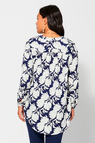 Top - Wit en blauw