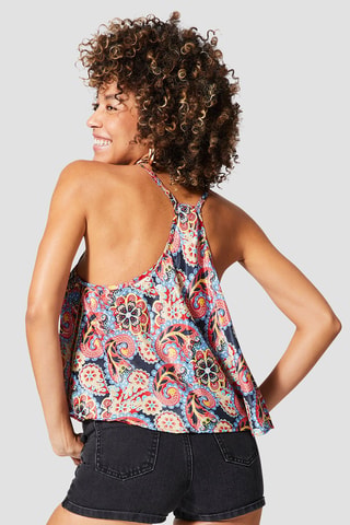 Top - Zwart en rood