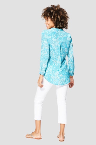 Top - Wit en blauw