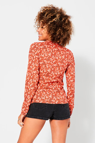 Blouse - Wit, groen en geel