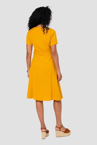 Linnen Blouse-jurk - Geel
