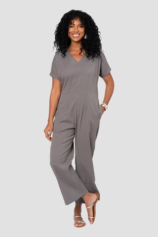 Linnen Jumpsuit - Grijs