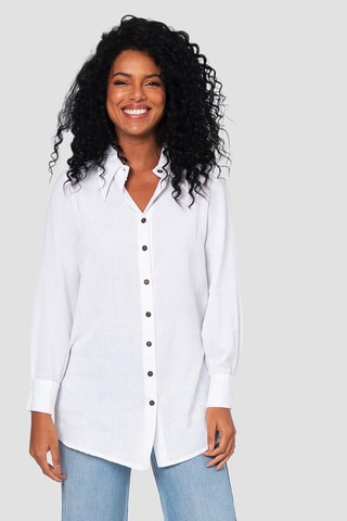 Linnen Blouse - Wit