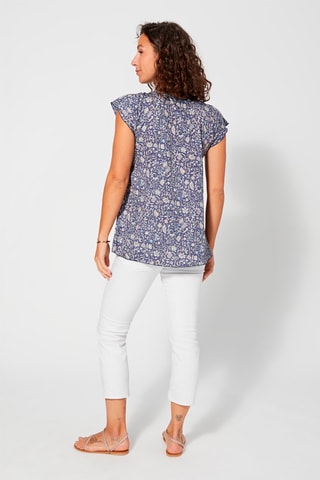 Tuniek - Beige, blauw en grijs