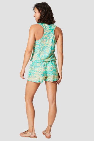 Playsuit - Goudkleurig en groen