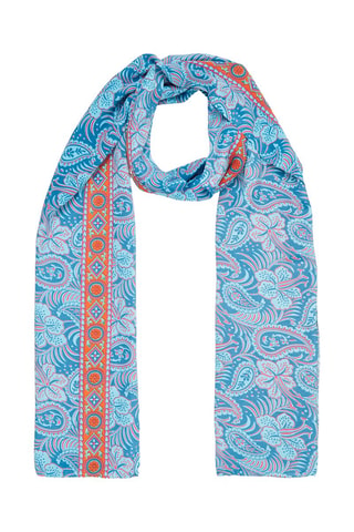 Sjaal - Blauw en rood