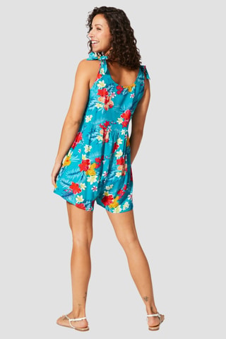 Playsuit - Turquoise en roze