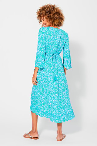 Wikkeljurk - Turquoise en wit