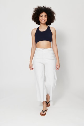 Crop Top - Marineblauw