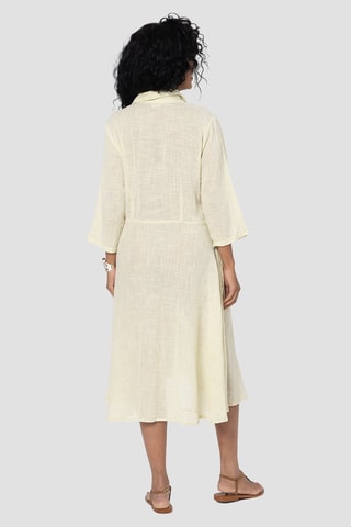 Blouse-jurk - Beige