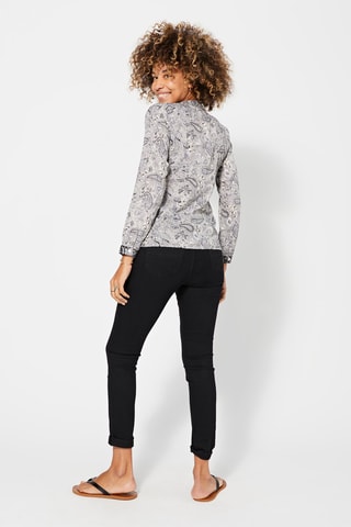Blouse - Wit, zwart en grijs