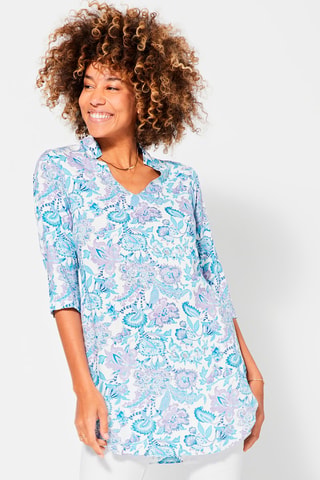 Tuniek - Wit, blauw en paars