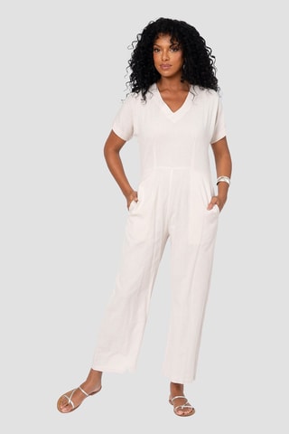 Linnen Jumpsuit - Beige