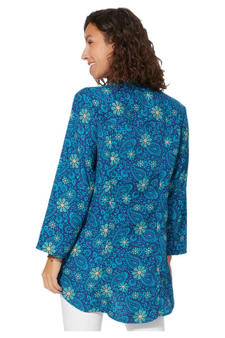 Tuniek - Blauw, turquoise en beige