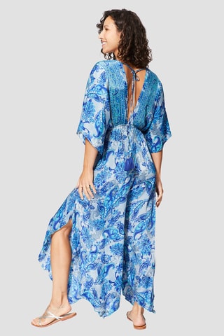 Jumpsuit - Grijs en marineblauw