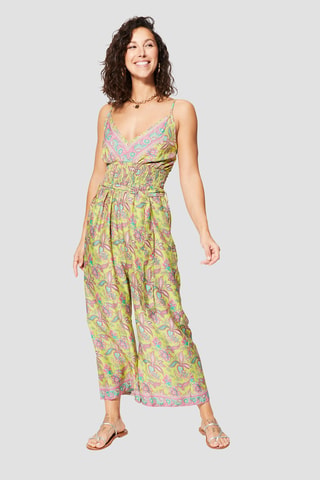 Jumpsuit - Groen en turquoise