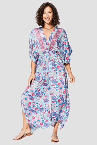 Jumpsuit - Blauw en roze