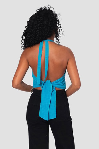 Crop Top - Blauw