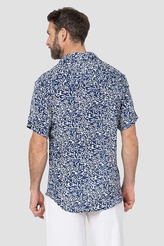 Overhemd - Wit en blauw