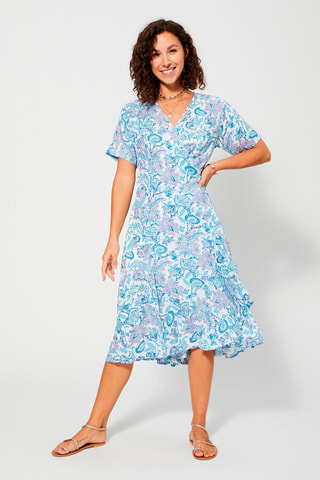 Wikkeljurk - Blauw, paars en wit