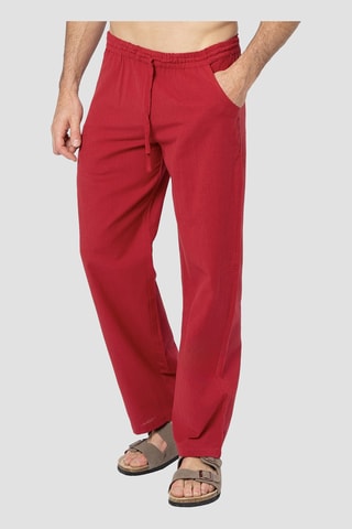 Linnen Broek - Bordeauxrood
