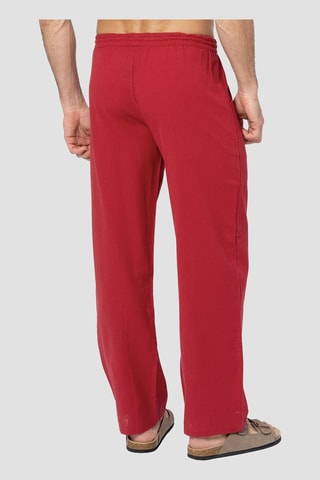 Linnen Broek - Bordeauxrood