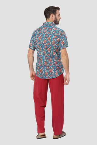 Linnen Broek - Bordeauxrood