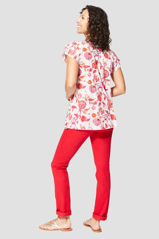 Top - Wit en roze