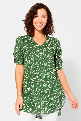 Tuniek - Wit, beige en groen