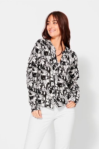 Blouse - Wit en zwart