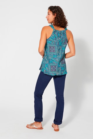Top - Blauw en grijs