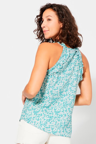 Top - Wit, blauw en paars