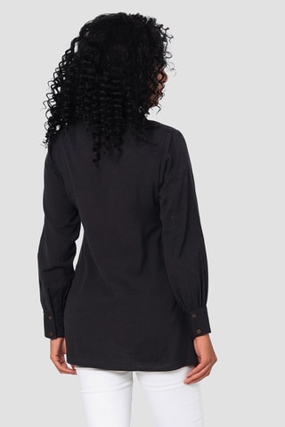 Linnen Blouse - Zwart