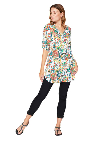 Tuniek - Wit, blauw en geel