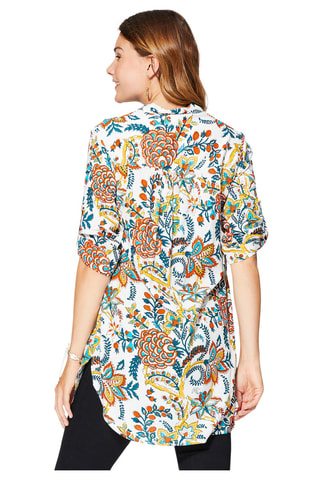 Tuniek - Wit, blauw en geel
