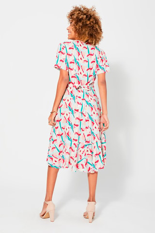 Wikkeljurk - Beige, rood en blauw