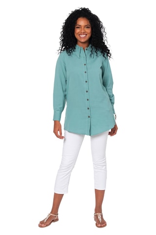 Linnen Blouse - Turquoise