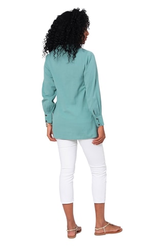 Linnen Blouse - Turquoise