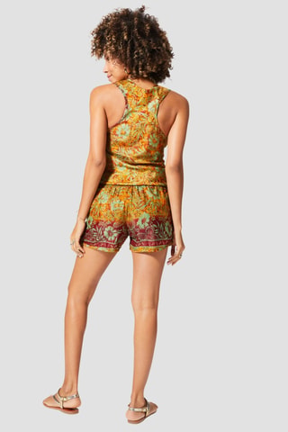 Playsuit - Goudkleurig en oranje