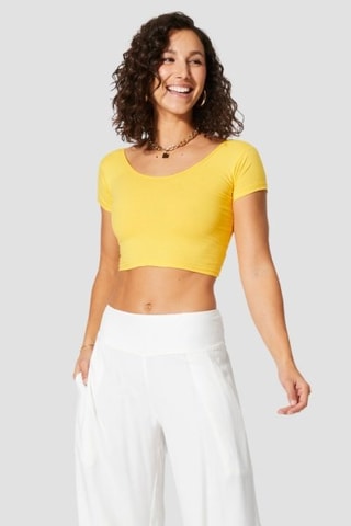 Crop Top - Geel