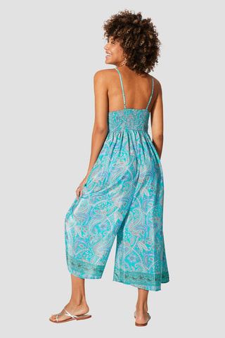 Jumpsuit - Wit en blauw