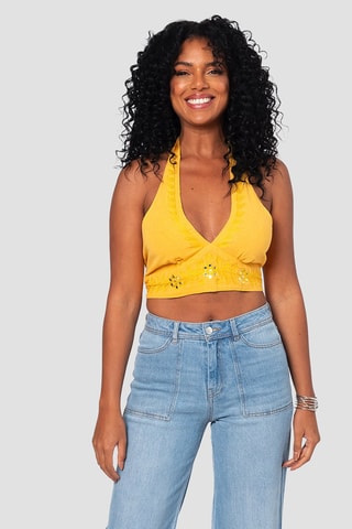 Crop Top - Geel