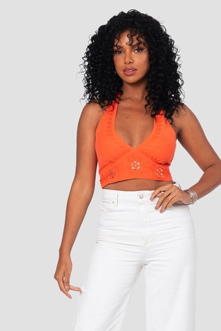 Crop Top - Oranje