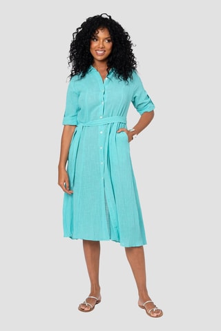 Midi-jurk - Turquoise