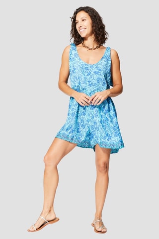 Playsuit - Blauw en turquoise