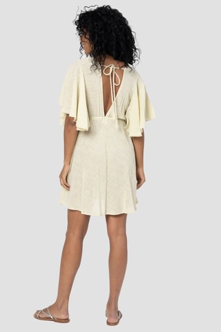Jurk met Ruches - Beige